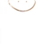 Herringbone Glass Jewel Necklace Set - Image 2