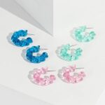 Multi Colour Multi Pack Swirl Detail Hoop Earrings