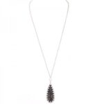 Semi Precious Stone Teardrop Necklace - Image 2